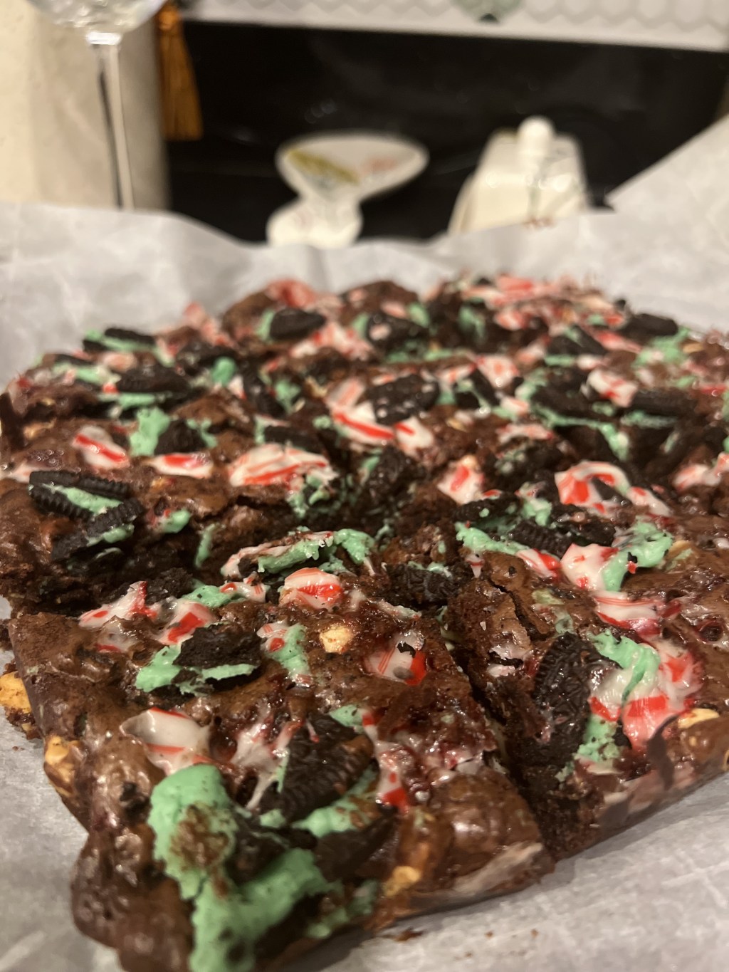 Holiday Mint Brownies